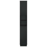 Bathroom Cabinet with Open Shelf HOORN Black 30 x 31 x 187 cm 897256