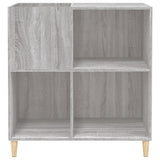 Record Cabinet Grey Sonoma 84.5x38x89 cm Engineered Wood 831995