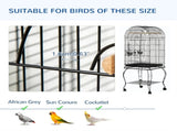 1.53 Bird Cage, Pet Viary, Feeding Stand, with Wheels, Perch T3398P349802