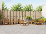 Outdoor Sofa Set 8 pcs Natural Solid Acacia Wood 3366112
