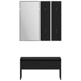 Hallway Furniture Set Wall-mounted 5 pcs Engineered Wood 3332489