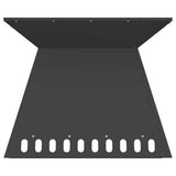 Fire Pit Black 60 x 60 x 50 cm Steel 858924