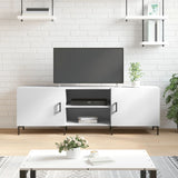 TV Cabinet White 150x30x50 cm Engineered Wood 829100