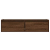 TV Cabinet with LED Lights Brown Oak 100X35.5x25 cm 860244