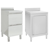 Commercial Kitchen Cabinets 2 pcs Stainless Steel 3081936