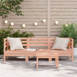 ZNTS Garden Sofa 3-Seater Solid Wood Douglas 838031