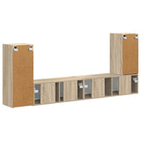 TV Cabinet Set 4 pcs Sonoma Oak Engineered Wood 3409116