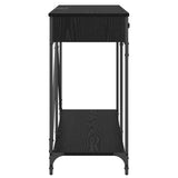 Console Table Black Oak 100 x 39 x 78.5 cm Engineered Wood 882808
