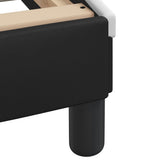 Bed Frame without Mattress "Zadar" Black and White 200x200 cm Faux Leather 3208210