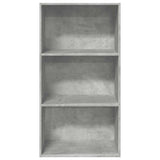 ZNTS Bookcase Concrete Grey 60x30x114 cm Engineered Wood 857902