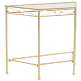 Side Table Vintage Style Metal 87x34x73 cm Gold 245934