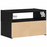 ZNTS Wall-mounted Bedside Cabinets 2 pcs Black 45x26x28.5 cm 858599