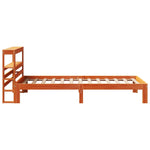 Bed Frame without Mattress Wax Brown 100x200 cm Solid Wood Pine 3306063