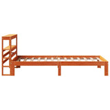 Bed Frame without Mattress Wax Brown 100x200 cm Solid Wood Pine 3306063