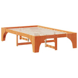 Bed Frame Brown 140 x 190 cm Solid Pine Wood 872994