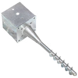 Ground Spikes 6 pcs Silver 14x14x58 cm Galvanised Steel 145446