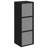 Sideboard with Drawer Black Oak 35 x 32 x 99.5 cm 8000565