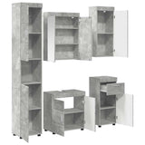 Bathroom Furniture Set TULUM 5 pcs Concrete Grey 3398057