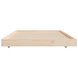 Bed Frame without Mattress 75x190 cm Small Single Solid Wood Pine 823509