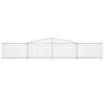 Arched Gabion Basket 400x50x60/80 cm Galvanised Iron 153533