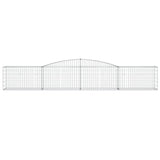 Arched Gabion Basket 400x50x60/80 cm Galvanised Iron 153533