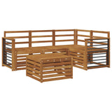 Outdoor Sofa Set 5 pcs Natural Solid Acacia Wood 3374779