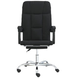 Reclining Office Chair Black Faux Leather 349800