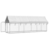 Outdoor Dog Kennel with Roof 400x100x150 cm 171497
