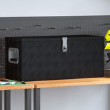 Aluminium Box 80x30x35 cm Black 146442