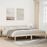 Extra Long Bed Frame without Mattress 180x210 cm Solid Wood Pine 852438