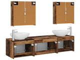 Bathroom Cabinet Set 5 pcs Old Wood Engineered Wood 3406493