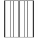 Dog Gate 2 pcs Black 80 x 100 cm Galvanised Steel 892001