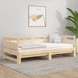 Pull-out Day Bed without Mattress Solid Wood Pine 2x cm 820322