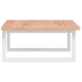 Basin Shelf Wall Mounted Steel and Solid Wood Oak 3302608