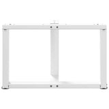 Coffee Table Legs T-Shaped 2 pcs White 70x25x cm Steel 4013037