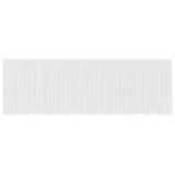 Lace Curtain with Curtains Floral White 220 x 1200 cm Polyester 4107976