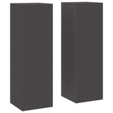 Plant Stand 2 pcs Black 24 x 24 x 75 cm Steel 865820