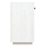 ZNTS Sideboard White 100x40x75 cm Solid Wood Pine 820148