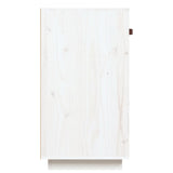 ZNTS Sideboard White 100x40x75 cm Solid Wood Pine 820148