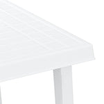 Camping Table White 79x56x64 cm PP Wooden Look 364737