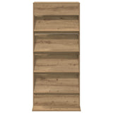 Magazine Rack Artisan Oak 70 x 41 x 156 cm Engineered Wood 899526