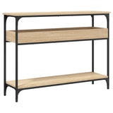Console Table with Shelf Sonoma Oak 100x29x75cm Engineered Wood 837718