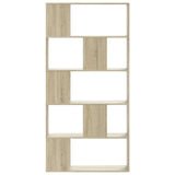 Bookcase 5-Tier Sonoma Oak 80,5x23,5x162,5 cm Engineered Wood 852773