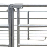 4-Panel Sheep Pen Galvanised Steel 183 x 183 x 92 cm 141815