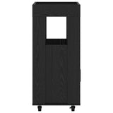 Bar Cart Black Oak 60 x 39.5 x 89 cm Engineered Wood 8015686