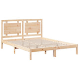 Extra Long Bed Frame without Mattress 160x220 cm Solid Wood 3309203