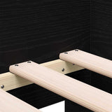 Daybed with Headboard Black Oak 90 x 200 cm Engineered Wood 3333995