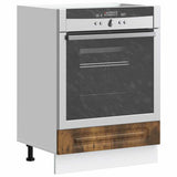 Oven Cabinet Kalmar Smoked Oak Engineered Wood 853522