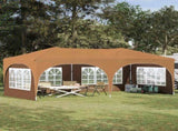 Pop-up Party Tent 575 x 288 x 245 cm Beige Oxford Fabric 42019892