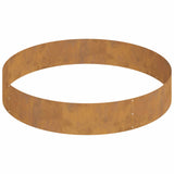 Garden Planter Brown 120 x 120 x 20 cm Weathering Steel 873661